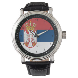 Servische vlag Horloge