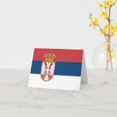 Servische vlag kaart (Gele Bloem)