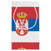 Servische vlag klein cadeauzakje (Achterkant)