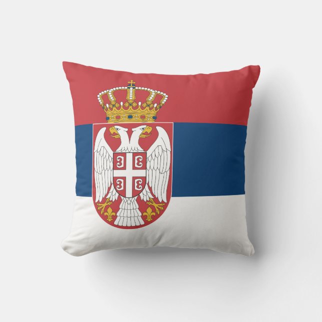 Servische vlag kussen (Voorkant)