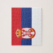Servische vlag legpuzzel (Verticaal)