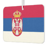 Servische vlag luchtverfrisser (Links)