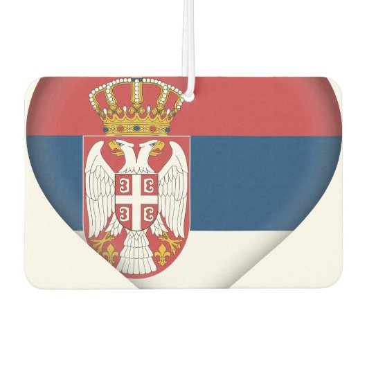 Servische vlag luchtverfrisser (Voorkant)