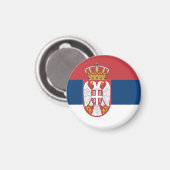 Servische vlag magneet (Voorkant / Achterkant)