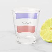 Servische vlag, patriottisch shot glas (Achterkant)