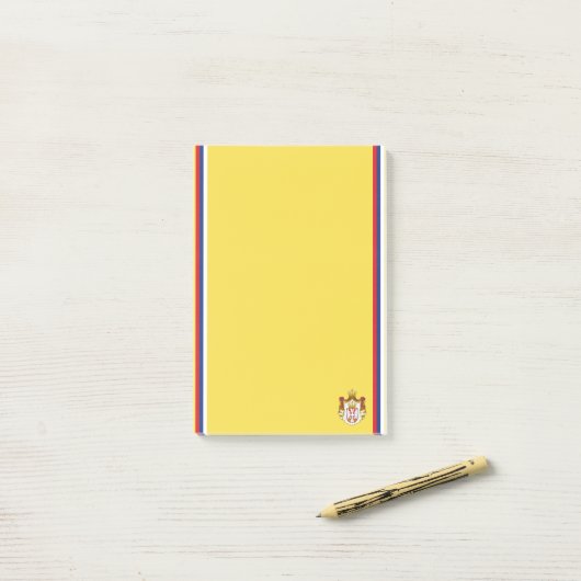 Servische vlag post-it® notes (Op bureau)