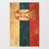 Servische vlag raamsticker (Vel)