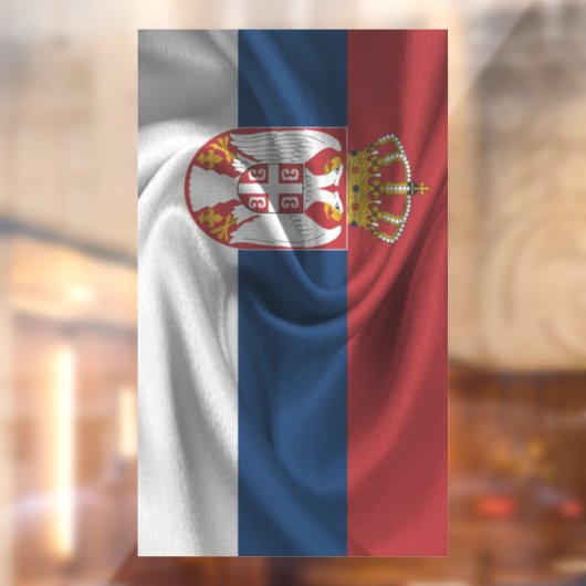 Servische vlag raamsticker (Vel 2)