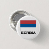 Servische vlag ronde button 3,2 cm (Voorkant /achterkant)