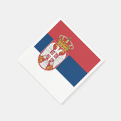 Servische vlag servet (Hoek)