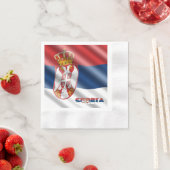 Servische vlag servet (Insitu)