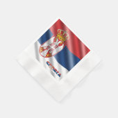 Servische vlag servet (Hoek)