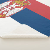 Servische vlag sherpa deken (3/4)