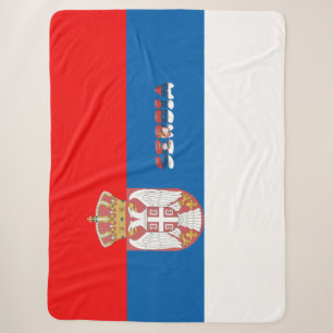 Servische vlag sherpa deken