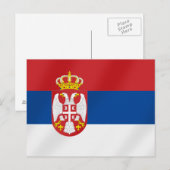 Servische vlag - Show voor Servië Briefkaart (Voorkant / Achterkant)