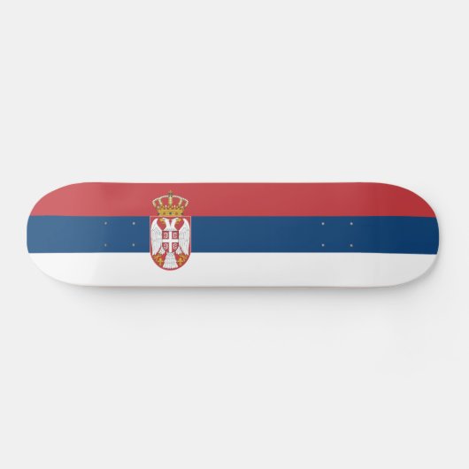 Servische vlag skateboard (Horizontaal)