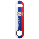 Servische vlag speed flessenopener (Achterkant)