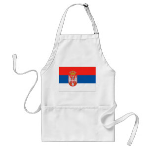 Servische vlag standaard schort