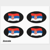 Servische Vlag Sticker (Vel)