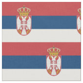 Servische vlag stof (Close Up)