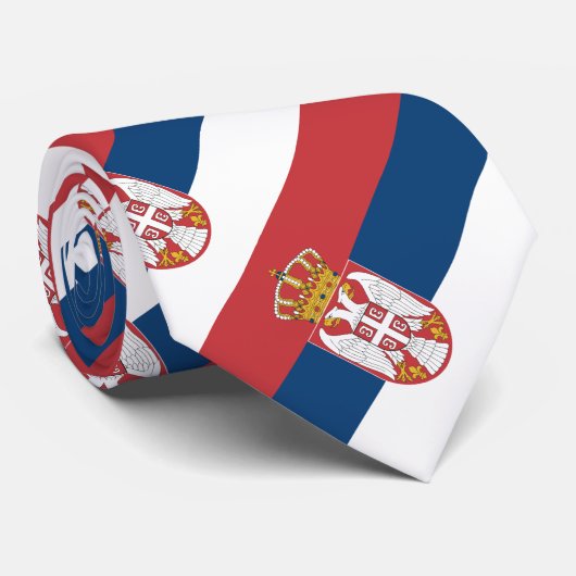 Servische vlag stropdas (Opgerold)