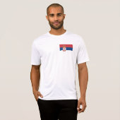 Servische vlag t-shirt (Voorkant volledig)