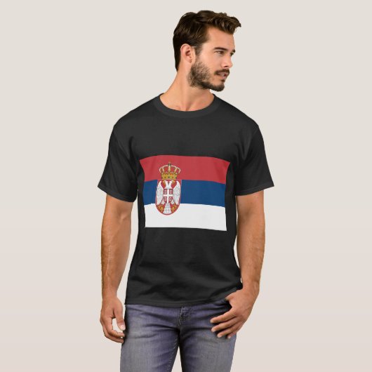 Servische vlag t-shirt (Voorkant volledig)