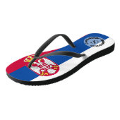 Servische vlag teenslippers (Schuin)