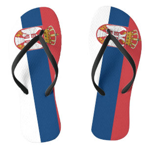 Servische vlag teenslippers