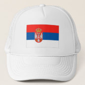 Servische vlag trucker pet (Voorkant)