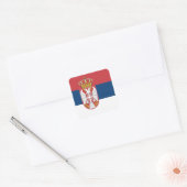 Servische vlag vierkante sticker (Envelop)