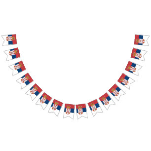 Servische vlag vlaggetjes