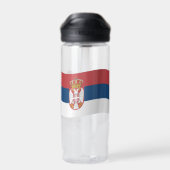 Servische wapenstilstand, vlag, Servië Waterfles (Achterkant)