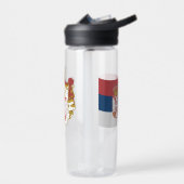 Servische wapenstilstand, vlag, Servië Waterfles (Links)