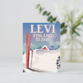 Servisposter Levi, Finland Briefkaart (Staand voorkant)