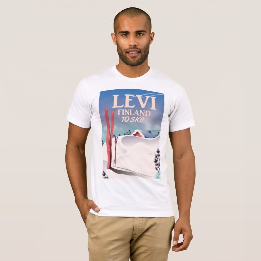 Servisposter Levi, Finland T-shirt (Voorkant volledig)