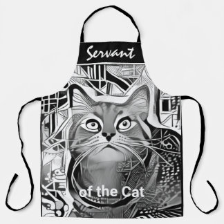 Serviteur pour la personnaliser de chat tablier d'