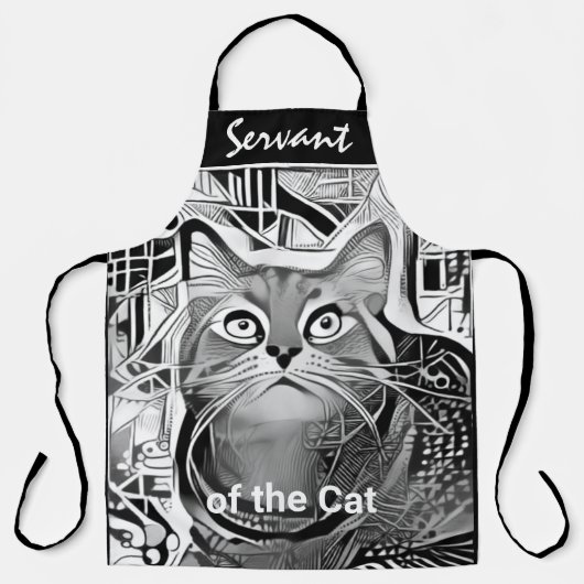 Serviteur pour la personnaliser de chat tablier d' (Recto)