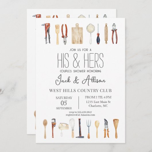 Ses couples et ses couples lancent une invitation (Devant / Derrière)