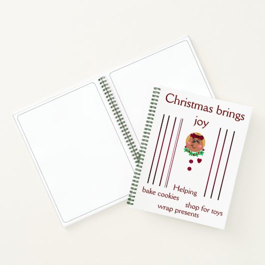 "Ses Keepsakes croqués à Noël" Carnet Spiral (Intérieur)
