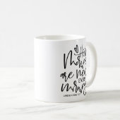 Ses Mercis sont de nouvelles écritures café Mug (Devant droit)