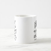 Ses Mercis sont de nouvelles écritures café Mug (Centre)