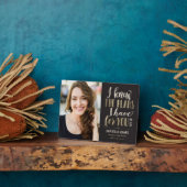 Ses plans Graduation Keepsaké Desktop Plaque (Côté)