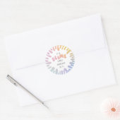 Ses stickers de fête d'anniversaire en arc-en-ciel (Enveloppe)