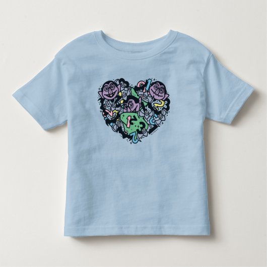 Sesam | Count von Doodle Heart Kinder Shirts (Voorkant)