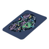 Sesam | Count von Doodle Heart Magneet (Linkerzijde)