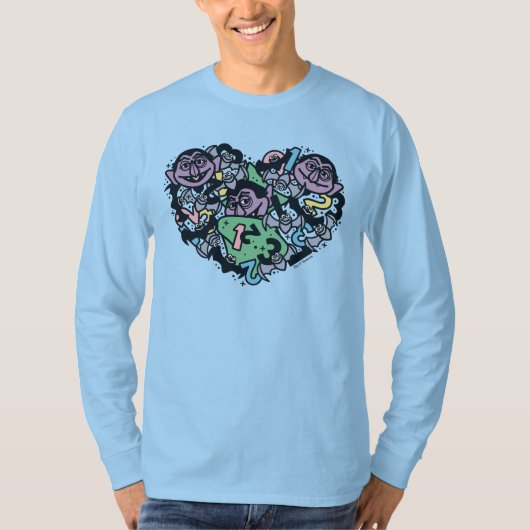 Sesam | Count von Doodle Heart T-shirt (Voorkant)