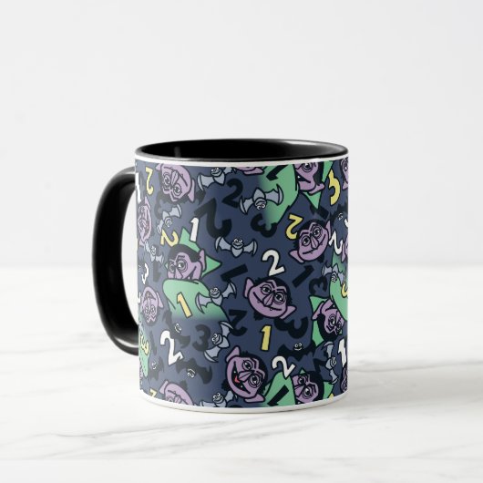 Sesam | Count von Doodle Pattern Mok (Voorkant links)