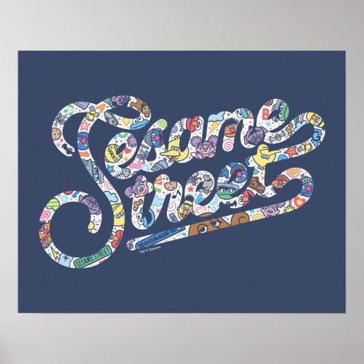 Sesam | Doodle Logo Poster (Voorkant)