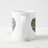 Sesam | Oscar de Grouch Doodle Heart Extra Grote Beker (Achterkant)